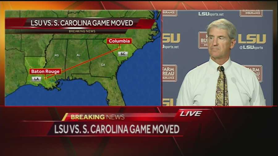 LSU spoke Wednesday afternoon on the urgent preparations to host South Carolina on Saturday.