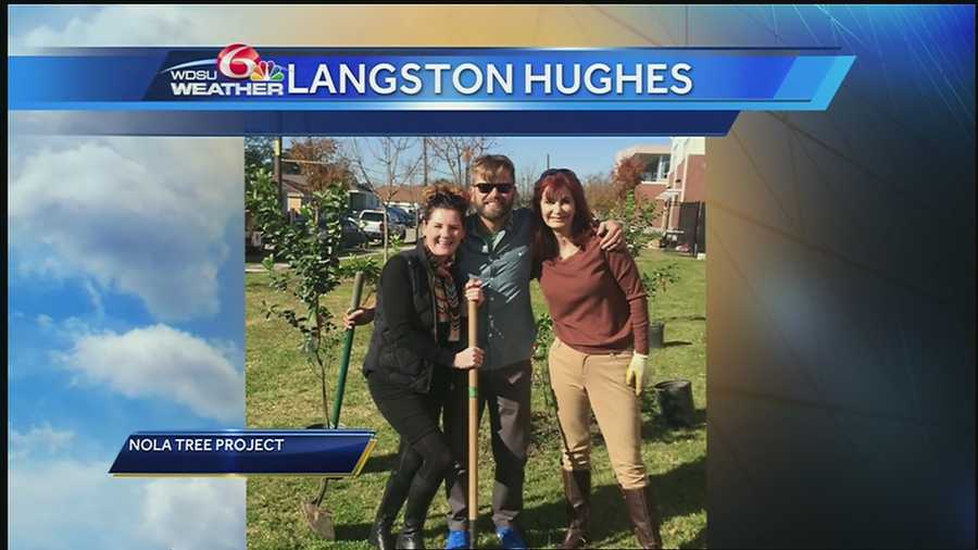 Langston Hughes Academy turned a bit more green earlier this week with the help of NOLA Tree Project and WDSU chief meteorologist Margaret Orr.