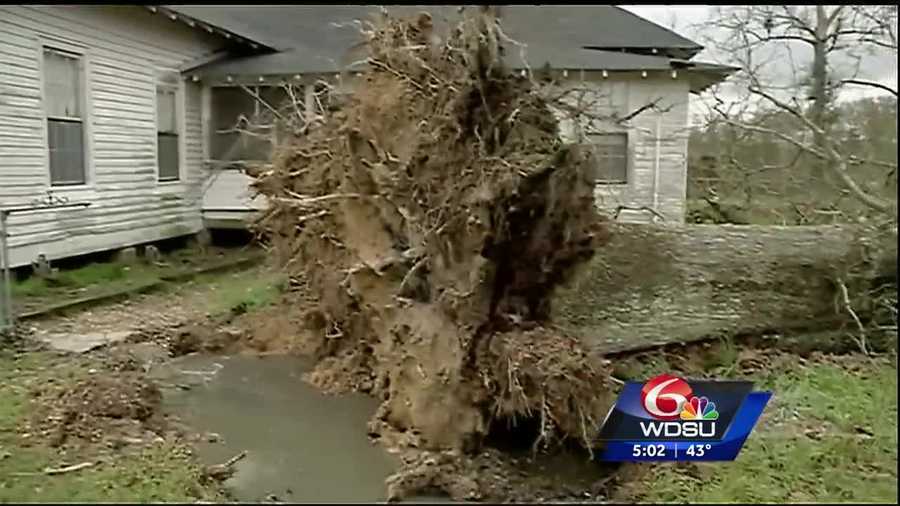 While much of the Northshore escaped major storm damage Thursday night, the Village of Tangipahoa took one on the chin.
