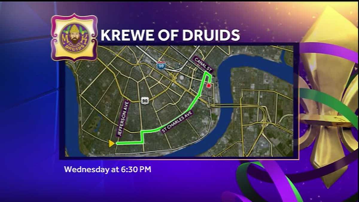 Follow Druids, Nyx Wednesday night with WDSU Parade Tracker