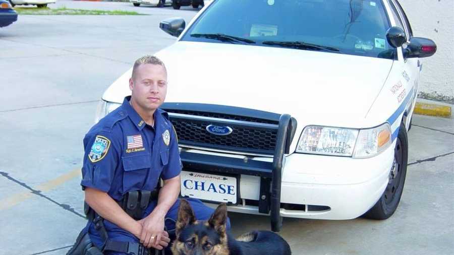 Sgt. Chris Newman and K-9 Officer Chase