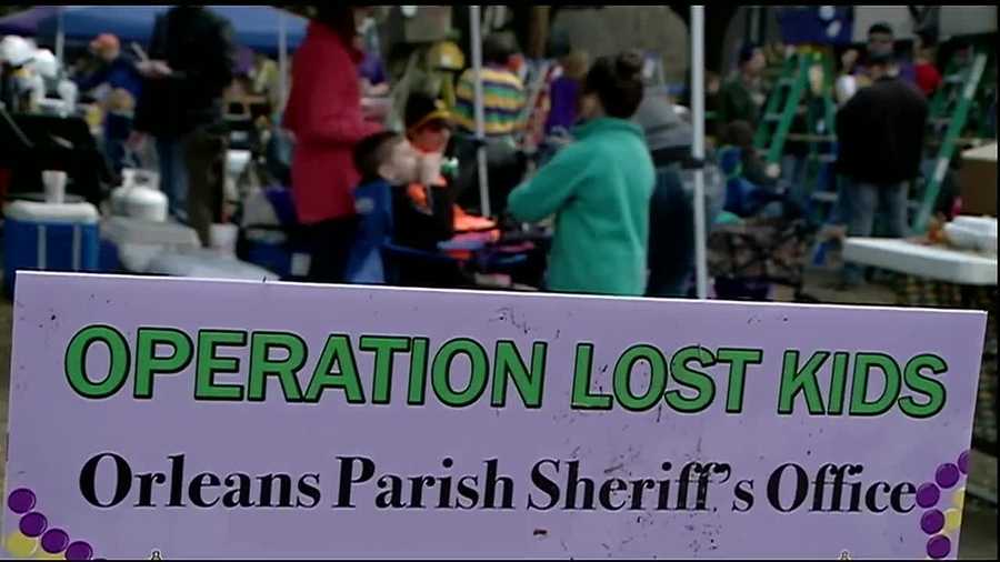 Reserve deputies keep a close eye on lost kids during Carnival season.
