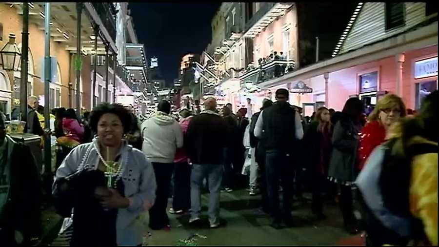 Bourbon Street was packed as revelers were busy Tuesday night having fun before Mardi Gras ended.