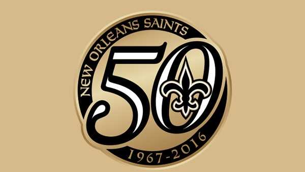 Special patch to commemorate Saints' 50th season