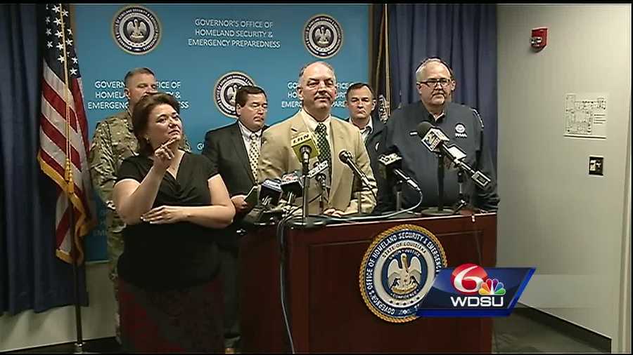 Gov. John Bel Edwards says the severe storms that battered Louisiana are a "record-breaking flood event" that inundated places that have never flooded before.