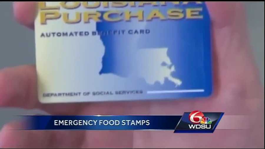 State officials open sites for flood victims to apply for emergency food stamps.