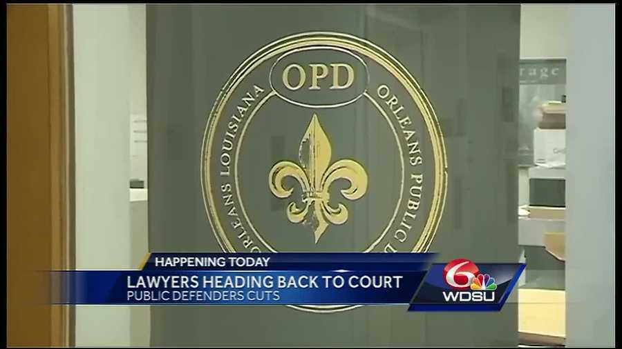 Lawyers will continue to argue that they can't defend clients for free for the Orleans Parish Public Defenders.