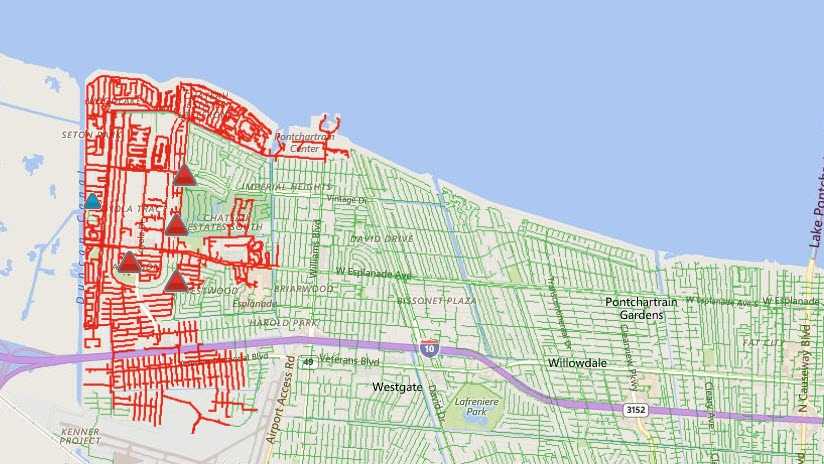 Kenner Zip Code Map More Than 12,000 Customers Without Power In Kenner, According To Entergy  Website