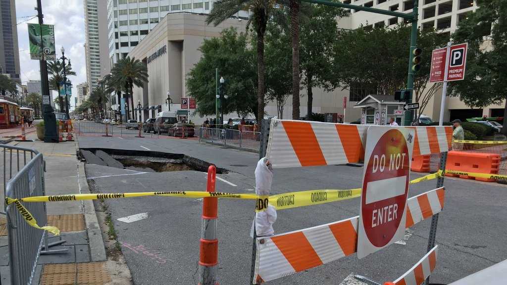Images: Another giant sinkhole develops in New Orleans -- this time on
