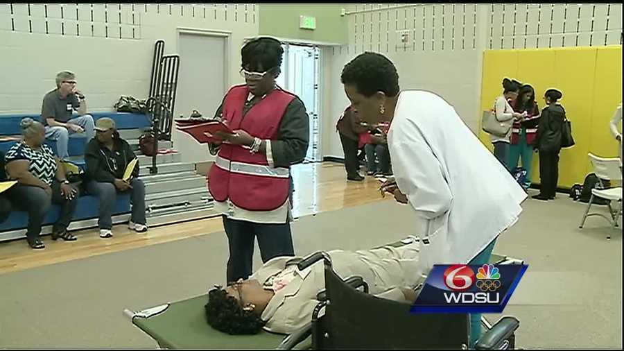 The New Orleans Health Department, the New Orleans Office of Homeland Security and Emergency Preparedness held an exercise Friday to train staff and volunteers to run a medical special-needs shelter in the event of a hurricane or emergency.