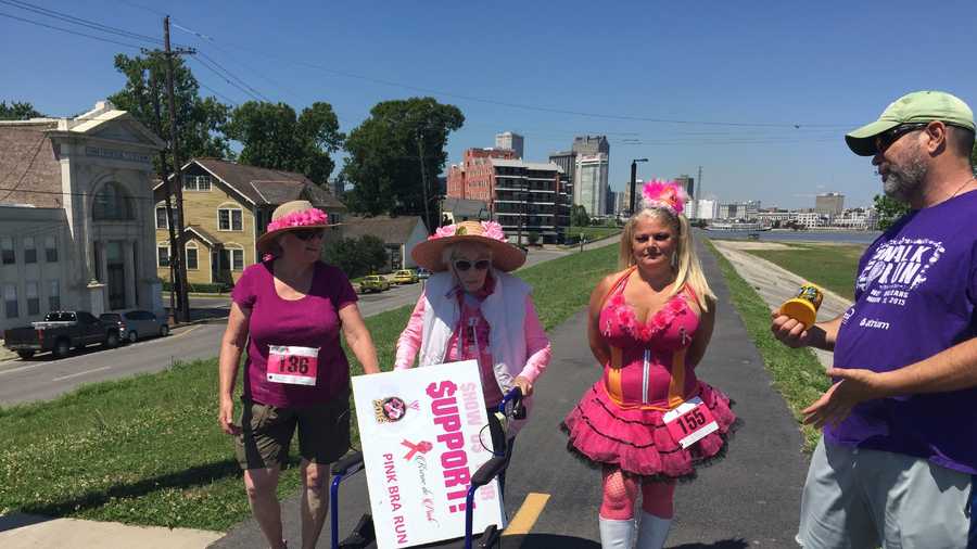 Pink Bra Run in Algiers raises money for breast cancer research