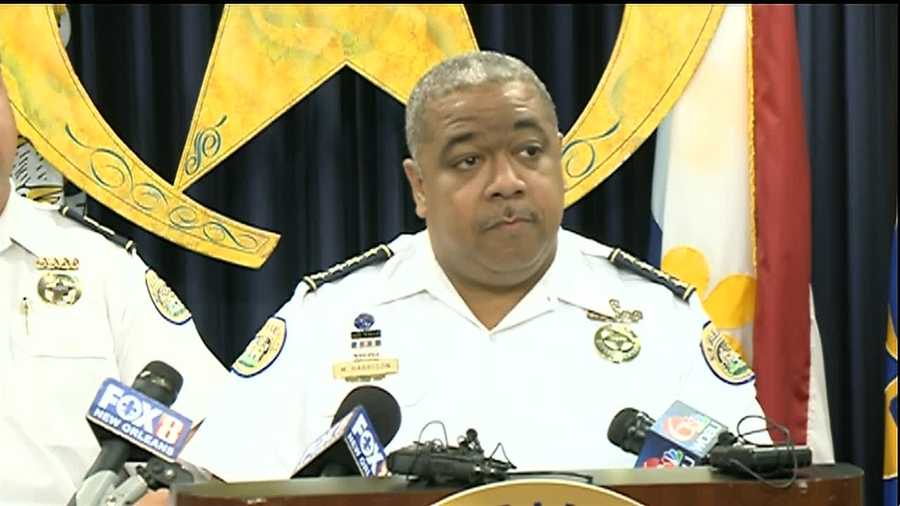 After a string of armed robberies and carjackings were reported over the weekend in New Orleans, Police Superintendent Michael Harrison held a news conference to discuss the investigations.