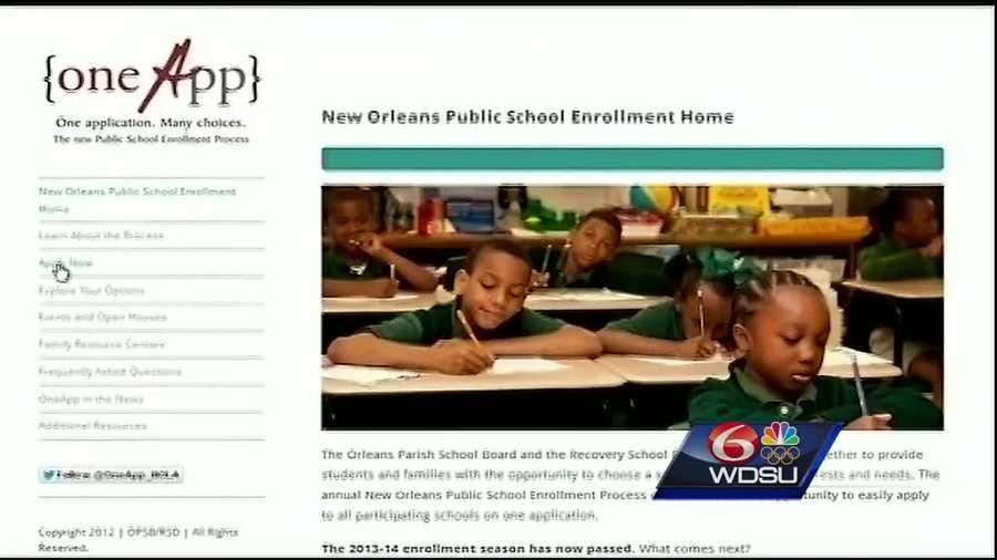 Late enrollment to register your child for an Orleans Parish Public School opened Wednesday morning, and some parents say they think the One App system has flaws that need to be fixed.