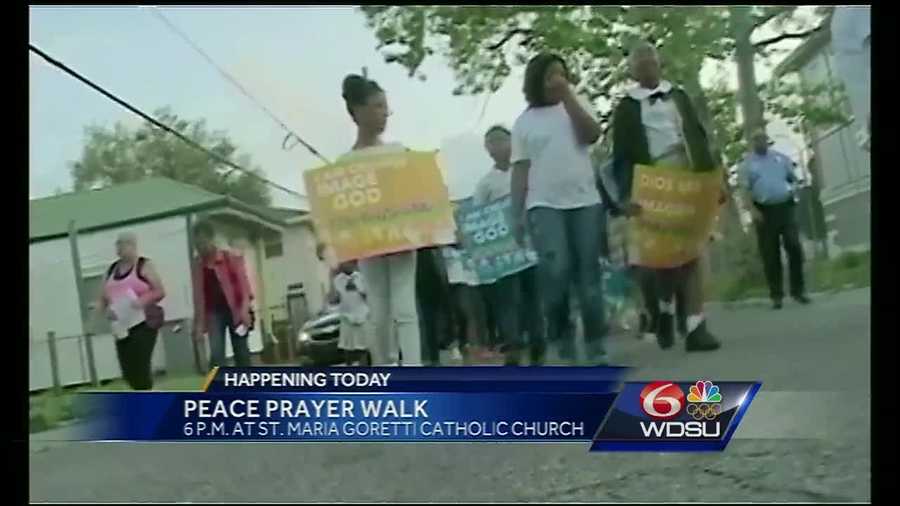 A community plans to promote prayer and peace Tuesday evening in neighborhoods throughout the city that are known for violence.