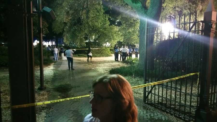 NOPD investigates a homicide at the entrance of Armstrong Park.