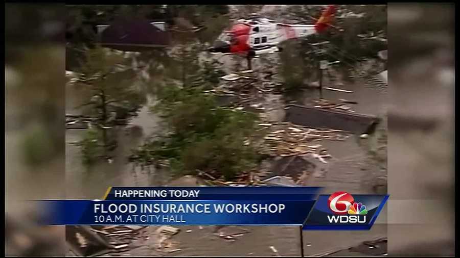 FEMA will host a flood insurance workshop for home owners on Thursday at City Hall.