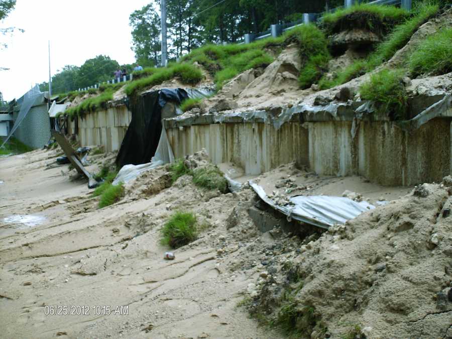Photos Sharpes Ferry Bridge remains closed after storm damage