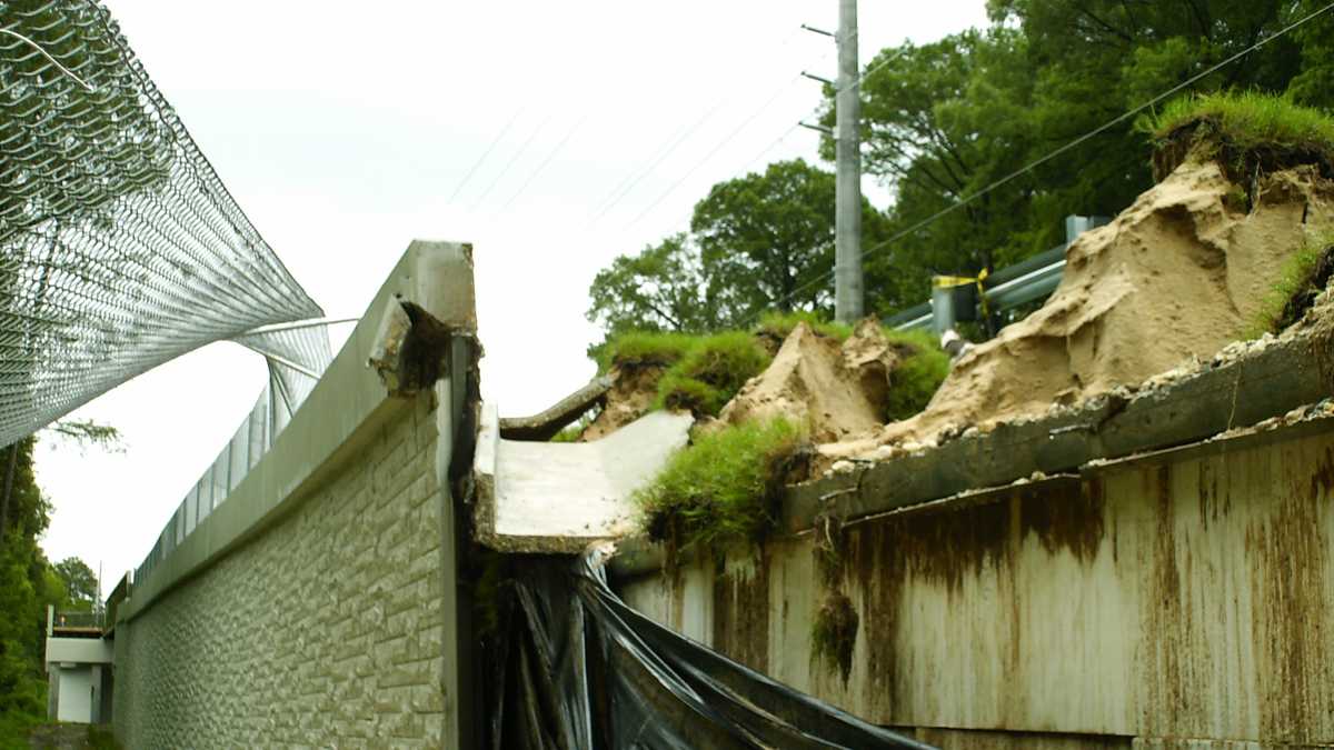 Photos: Sharpes Ferry Bridge remains closed after storm damage