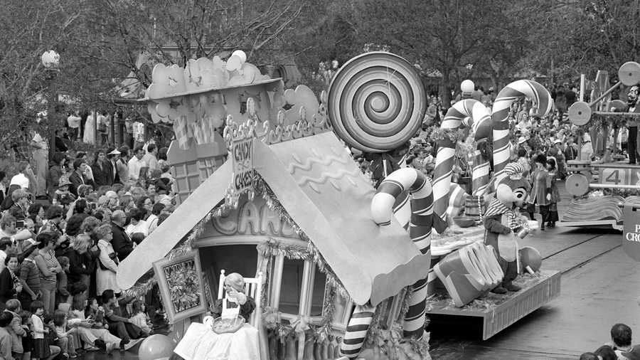 The Very Merry Christmas Parade in the 1970s.