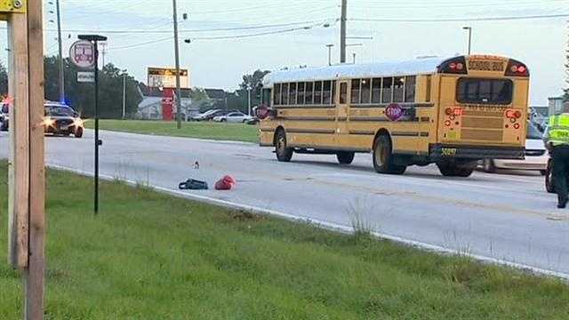 Child hit by vehicle, hurt on way to school