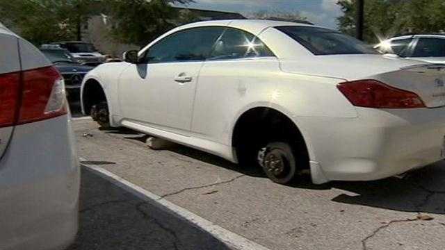 Wheels are coming up missing from an upscale Orange County neighborhood.