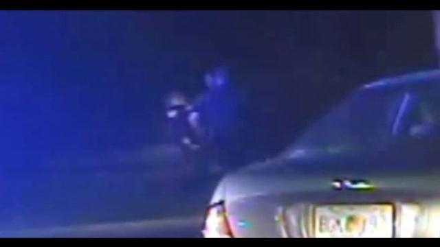 Dashcam video shows a Longwood police officer getting punched in the face Thursday night.