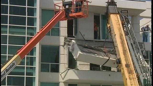 Residents told to stay off balconies after collapse