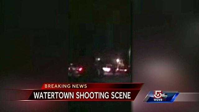 A NewsCenter 5 viewer sent in uncut video of a shootout between police and at least one suspect in the streets of Watertown, Massachusetts.