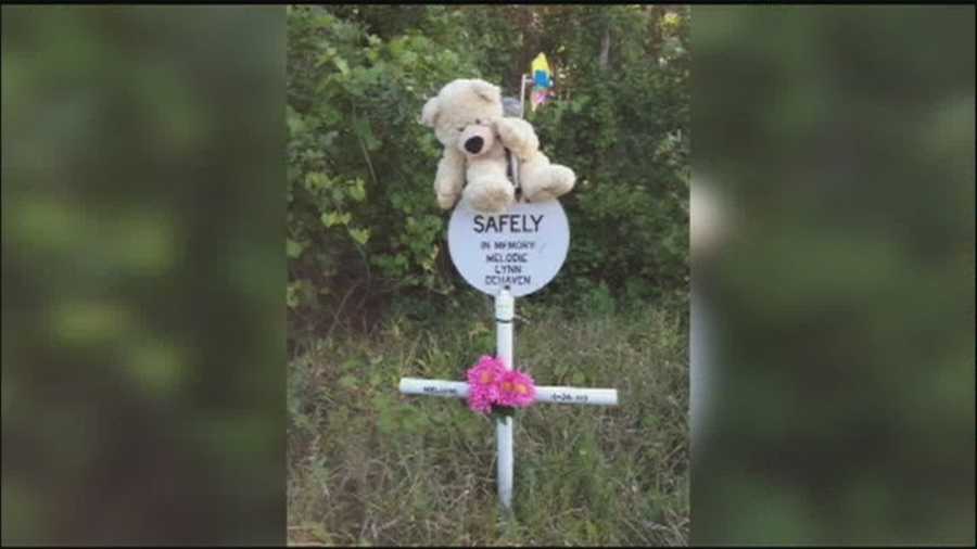 The decorations a woman placed by her daughter's roadside memorial were taken away by state officials, and she's disappointed by the move.