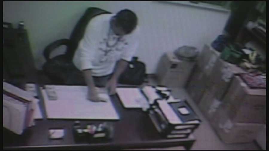 A Cape Canaveral employee didn't know his office was monitored by surveillance , but what the camera caught him doing led to his resignation.