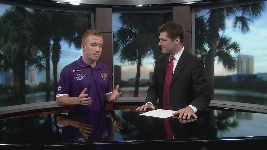 The Orlando City Lions are in first place in the United Soccer League pro-league, but the players are doing as much off the field as they are on it.