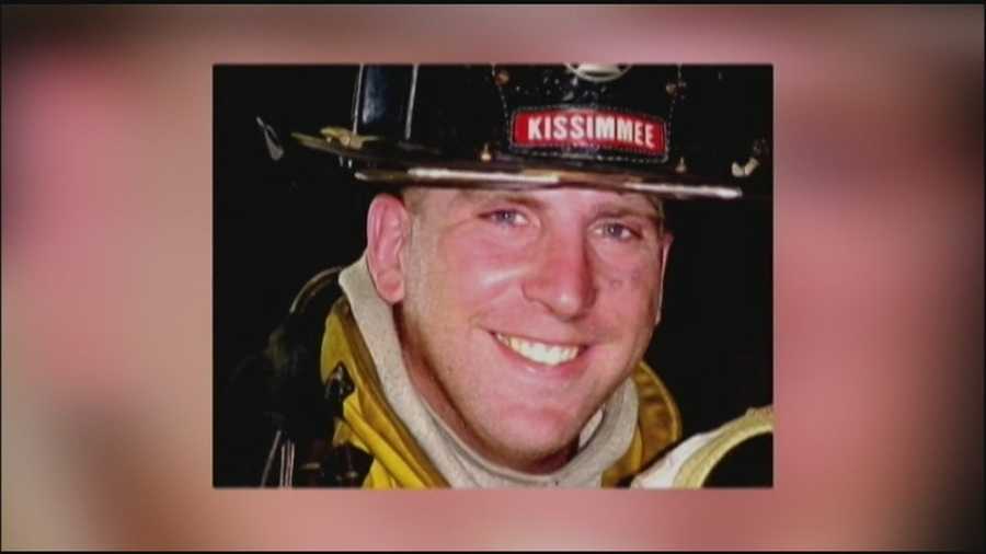 A Kissimmee firefighter was laid to rest on Tuesday, just days after he was killed in a crash.