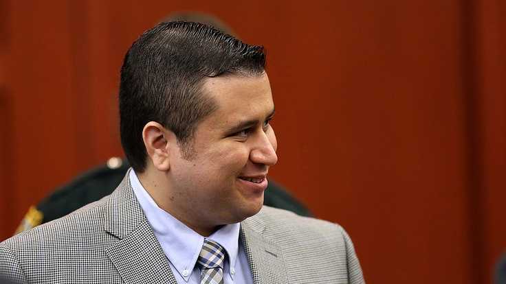 George Zimmerman smiles during a recess in Seminole circuit court on the 6th day of his trial, in Sanford, Fla., Monday, June 17, 2013. Zimmerman is accused in the fatal shooting of Trayvon Martin. (Joe Burbank/Orlando Sentinel)
