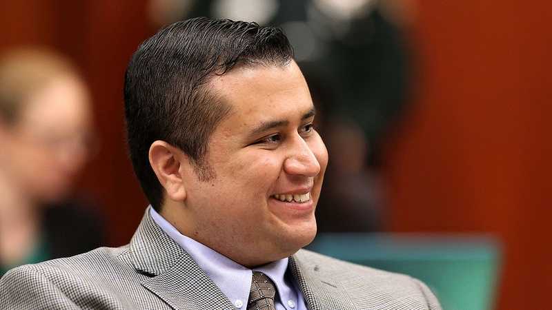 George Zimmerman smiles in response to a juror's answer during voir dire questioning in Seminole circuit court on the eighth day of his trial, in Sanford, Fla., Wednesday, June 19, 2013. Zimmerman is accused in the fatal shooting of Trayvon Martin. (Joe Burbank/Orlando Sentinel)