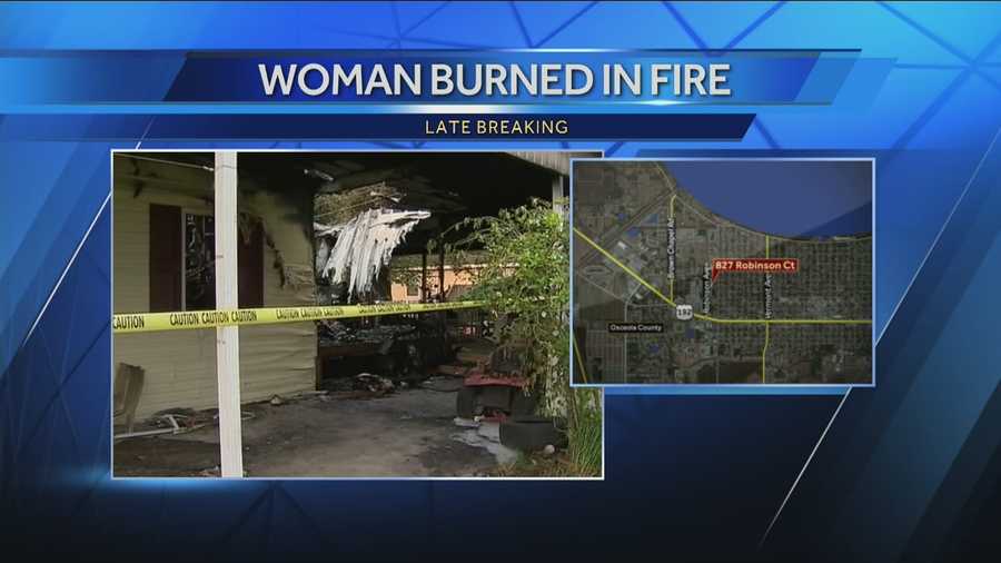 A fire broke out in St. Cloud on Saturday, leaving a home heavily damaged and its homeowner injured.