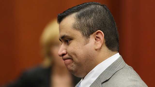 George Zimmerman arrives for his trial in Seminole circuit court in Sanford, Fla. Thursday, July 11, 2013. Zimmerman has been charged with second-degree murder for the 2012 shooting death of Trayvon Martin. (Gary W. Green/Orlando Sentinel)
