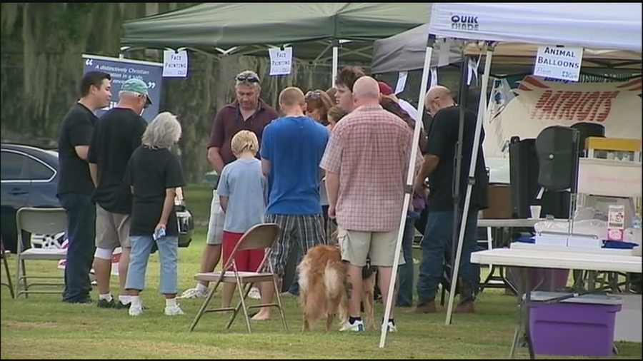 A crowd gathered in Sanford on Tuesday night, as did locals from other area cities, to speak with law enforcement about keeping crime at bay.