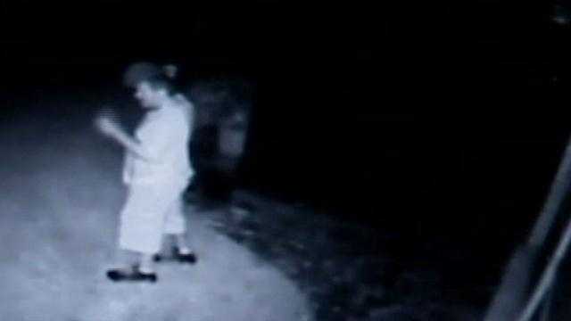A burglar tried breaking into an Ormond Beach home, feet away from where the victim was sitting.