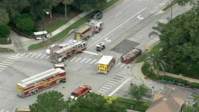 A ruptured gas line forced some guests at Orlando's Sheraton Vistana Resort to evacuate Friday afternoon.