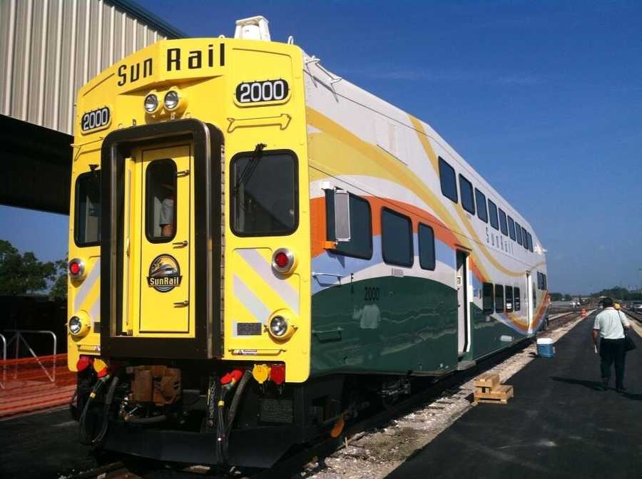 Images: SunRail cab car unveiled in Sanford