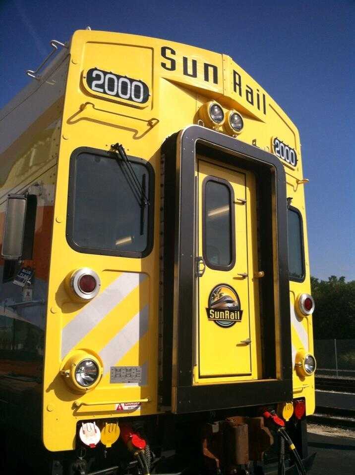 Images: SunRail cab car unveiled in Sanford