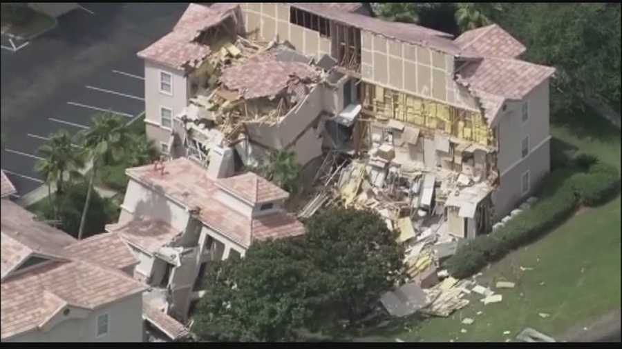More information on a sinkhole that caused a three-story building at a Clermont resort to collapse is expected to be released on Tuesday.