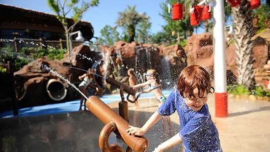 3. Uwanja Camp at Samawati Springs Pool, Disney’s Animal Kingdom Villas – Kidani Village - Features: Animal-observation theme, leaky buckets, water cannons