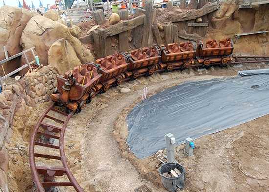 Seven Dwarfs Mine Train construction moves forward