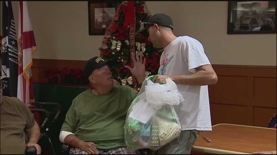 Younger veterans honor nursing home veterans with holiday party, gifts