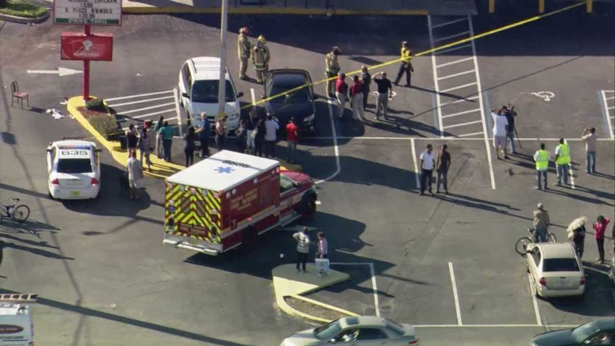 Photos: Vehicle crashes into Popeyes in Orlando