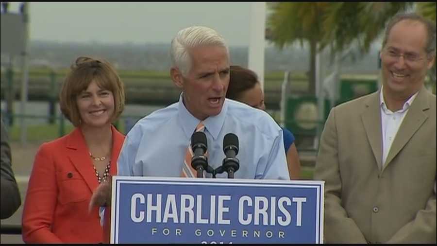 Charlie Crist apologizes to local newspaper founder for former views and legislation on same sex marriage.