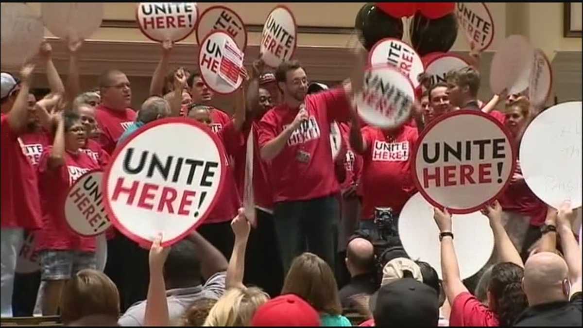 Disney union workers rally for higher wages, better benefits