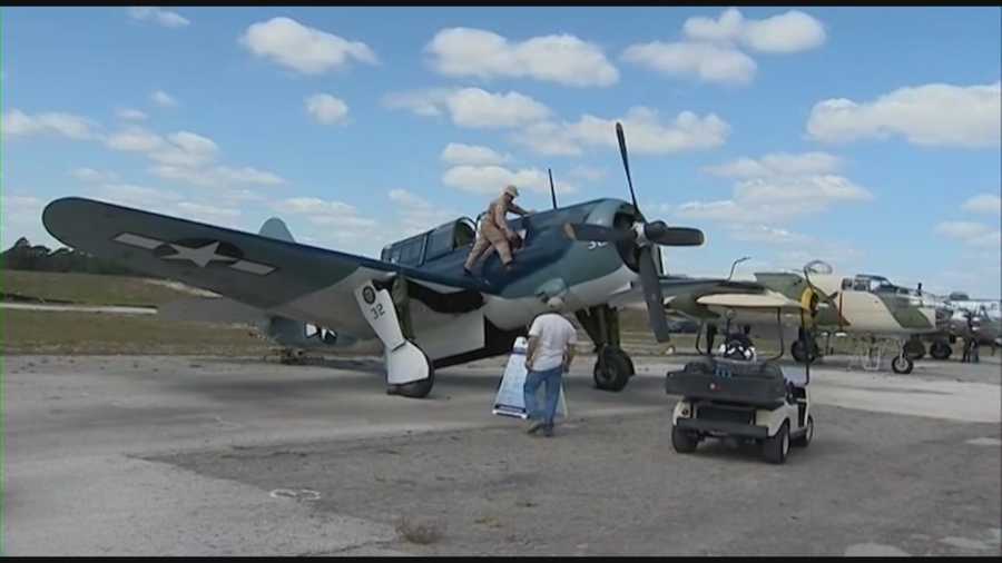 Warbirds from World War II are part of the main attractions in the Titusville air show, which runs through the weekend.