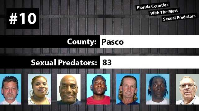 Updated Florida Counties With The Most Sexual Predators 5788